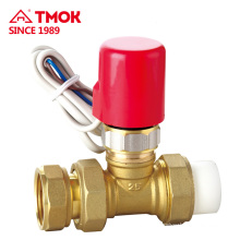 A electric PPR Female male thread singgle union globe valve with Teflon washer